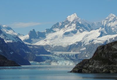 Mt Fairweather in View from the water in scenic Alaska